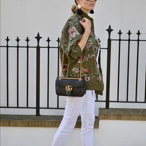 Embellished ZARA Cargo Jacket, Size Medium